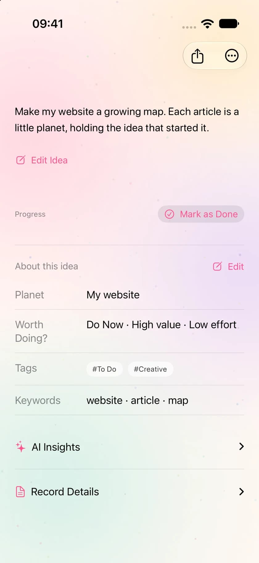 Tags, keywords and planet placement