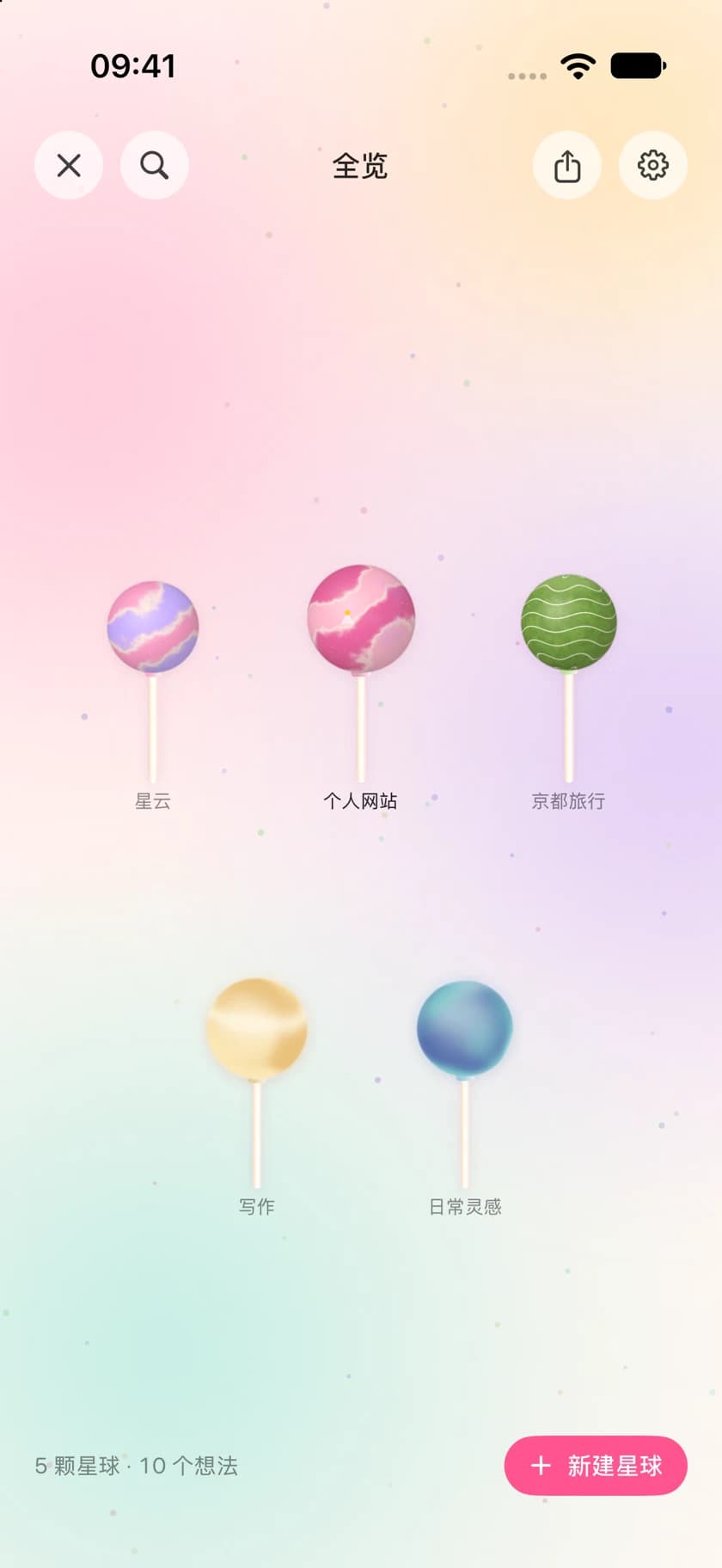 项目与主题星球全览